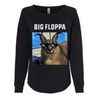 Big Floppa Meme Cat Womens California Wash Sweatshirt