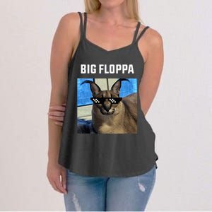 Big Floppa Meme Cat Women's Strappy Tank