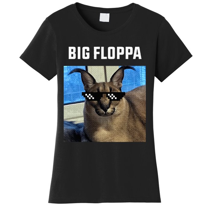 Big Floppa Meme Cat Women's T-Shirt