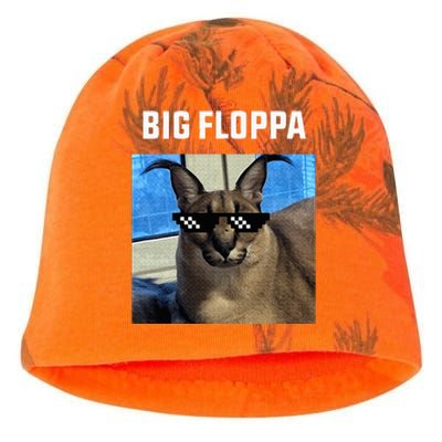 Big Floppa Meme Cat Kati - Camo Knit Beanie