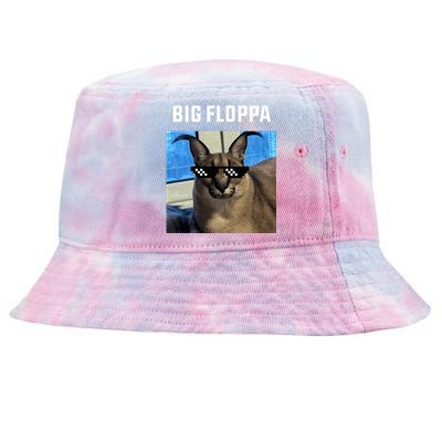 Big Floppa Meme Cat Tie-Dyed Bucket Hat