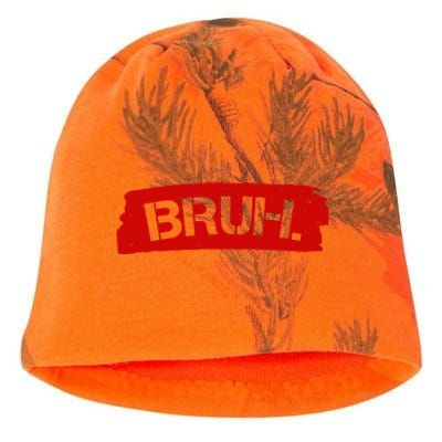 Bruh Funny Meme Kati - Camo Knit Beanie