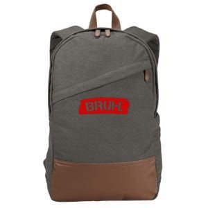 Bruh Funny Meme Cotton Canvas Backpack