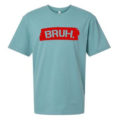 Bruh Funny Meme Sueded Cloud Jersey T-Shirt