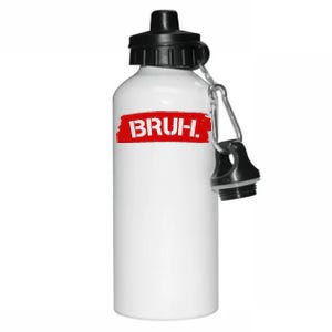 Bruh Funny Meme Aluminum Water Bottle