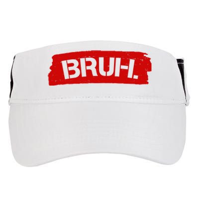 Bruh Funny Meme Adult Drive Performance Visor