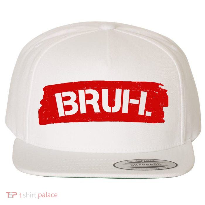 Bruh Funny Meme Wool Snapback Cap