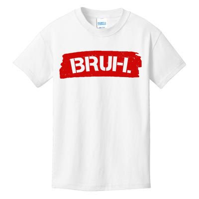 Bruh Funny Meme Kids T-Shirt