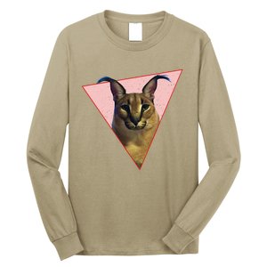 Big Floppa Meme Funny Cat Long Sleeve Shirt