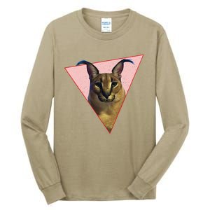 Big Floppa Meme Funny Cat Tall Long Sleeve T-Shirt