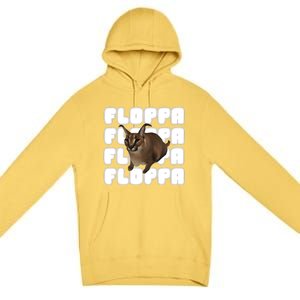 Big Floppa Meme Cat Gift Premium Pullover Hoodie