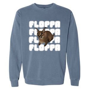 Big Floppa Meme Cat Gift Garment-Dyed Sweatshirt