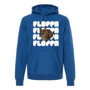 Big Floppa Meme Cat Gift Premium Hoodie