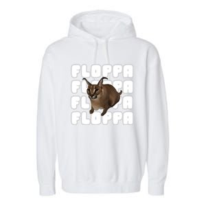 Big Floppa Meme Cat Gift Garment-Dyed Fleece Hoodie