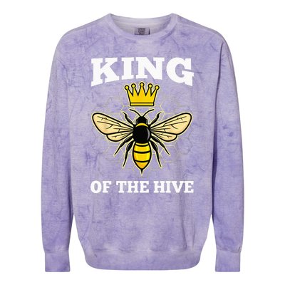 Beekeeper For Men Dad Beekeeping Honeybee Beehive Bee Lover Colorblast Crewneck Sweatshirt