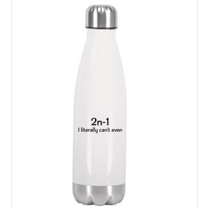 Best Funny Math Teacher Joke Humor Science Fun Math Pun Stainless Steel Insulated Water Bottle