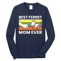 Best Ferret Mom Ever Love Ferret Long Sleeve Shirt