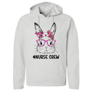 Bunny Face Nurse Tie Dye Glasses Easter Day Performance Fleece Hoodie