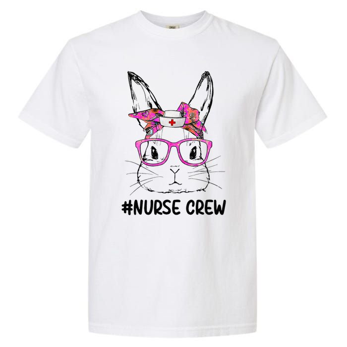 Bunny Face Nurse Tie Dye Glasses Easter Day Garment-Dyed Heavyweight T-Shirt