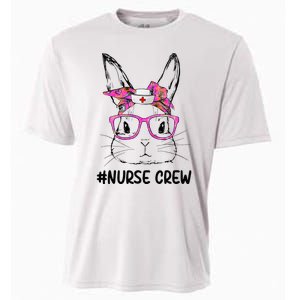 Bunny Face Nurse Tie Dye Glasses Easter Day Cooling Performance Crew T-Shirt