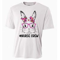 Bunny Face Nurse Tie Dye Glasses Easter Day Cooling Performance Crew T-Shirt