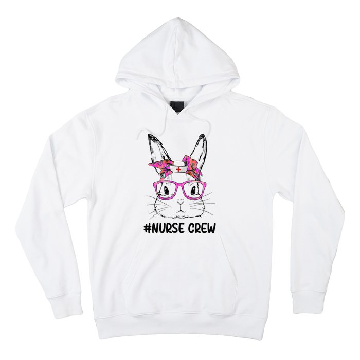 Bunny Face Nurse Tie Dye Glasses Easter Day Hoodie