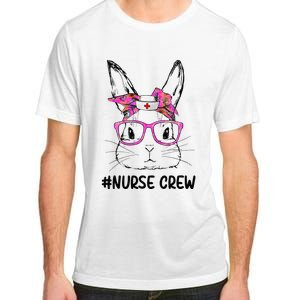 Bunny Face Nurse Tie Dye Glasses Easter Day Adult ChromaSoft Performance T-Shirt