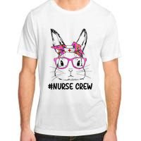 Bunny Face Nurse Tie Dye Glasses Easter Day Adult ChromaSoft Performance T-Shirt