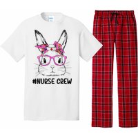 Bunny Face Nurse Tie Dye Glasses Easter Day Pajama Set