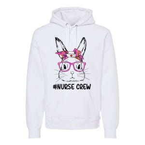 Bunny Face Nurse Tie Dye Glasses Easter Day Premium Hoodie