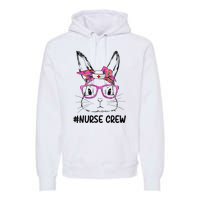 Bunny Face Nurse Tie Dye Glasses Easter Day Premium Hoodie