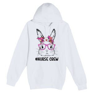 Bunny Face Nurse Tie Dye Glasses Easter Day Premium Pullover Hoodie