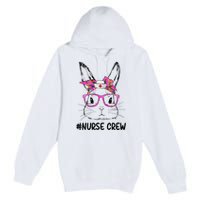 Bunny Face Nurse Tie Dye Glasses Easter Day Premium Pullover Hoodie