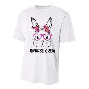 Bunny Face Nurse Tie Dye Glasses Easter Day Performance Sprint T-Shirt