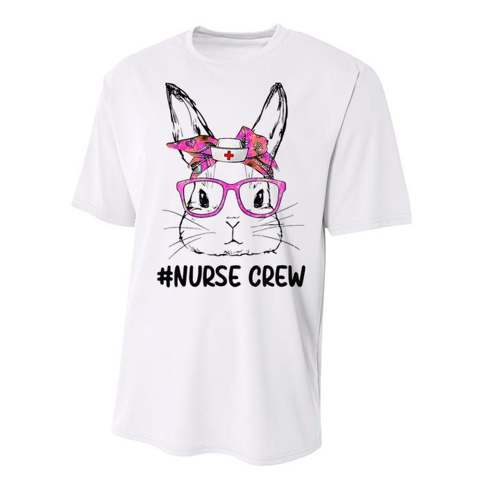 Bunny Face Nurse Tie Dye Glasses Easter Day Performance Sprint T-Shirt