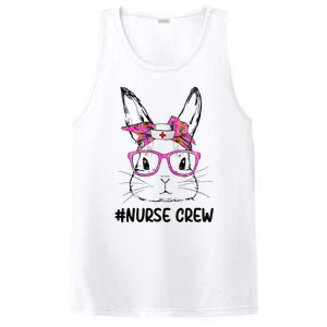 Bunny Face Nurse Tie Dye Glasses Easter Day PosiCharge Competitor Tank