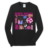 Boho Floral Nicu Crew Nurse Poppin Bottles For The New Year Tall Long Sleeve T-Shirt