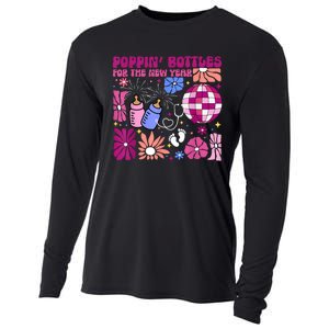 Boho Floral Nicu Crew Nurse Poppin Bottles For The New Year Cooling Performance Long Sleeve Crew