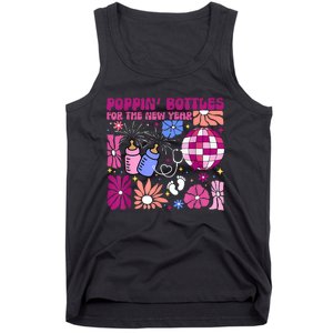 Boho Floral Nicu Crew Nurse Poppin Bottles For The New Year Tank Top