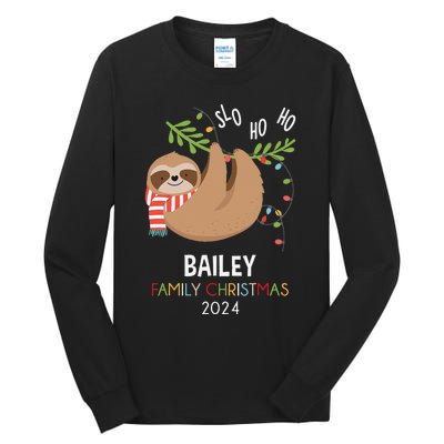 Bailey Family Name Gift Bailey Family Christmas Tall Long Sleeve T-Shirt