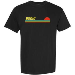 Bodhi First Name Logo Retro Sunset Surfer Style Bodhi Garment-Dyed Heavyweight T-Shirt