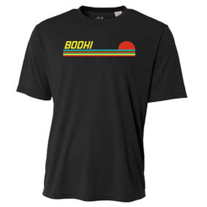 Bodhi First Name Logo Retro Sunset Surfer Style Bodhi Cooling Performance Crew T-Shirt