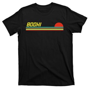 Bodhi First Name Logo Retro Sunset Surfer Style Bodhi T-Shirt