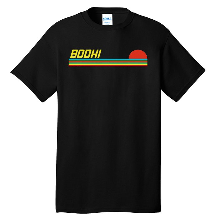 Bodhi First Name Logo Retro Sunset Surfer Style Bodhi Tall T-Shirt