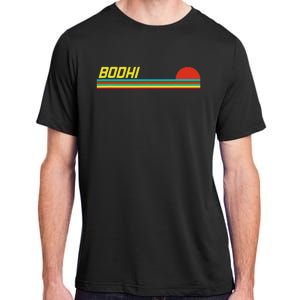 Bodhi First Name Logo Retro Sunset Surfer Style Bodhi Adult ChromaSoft Performance T-Shirt