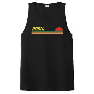 Bodhi First Name Logo Retro Sunset Surfer Style Bodhi PosiCharge Competitor Tank