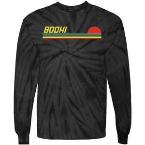 Bodhi First Name Logo Retro Sunset Surfer Style Bodhi Tie-Dye Long Sleeve Shirt