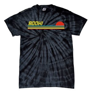 Bodhi First Name Logo Retro Sunset Surfer Style Bodhi Tie-Dye T-Shirt