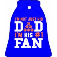 Basketball Father Number 1 Fan Gift Basketball Dad Gift Ceramic Bell Ornament