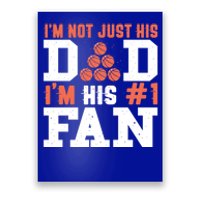 Basketball Father Number 1 Fan Gift Basketball Dad Gift Poster